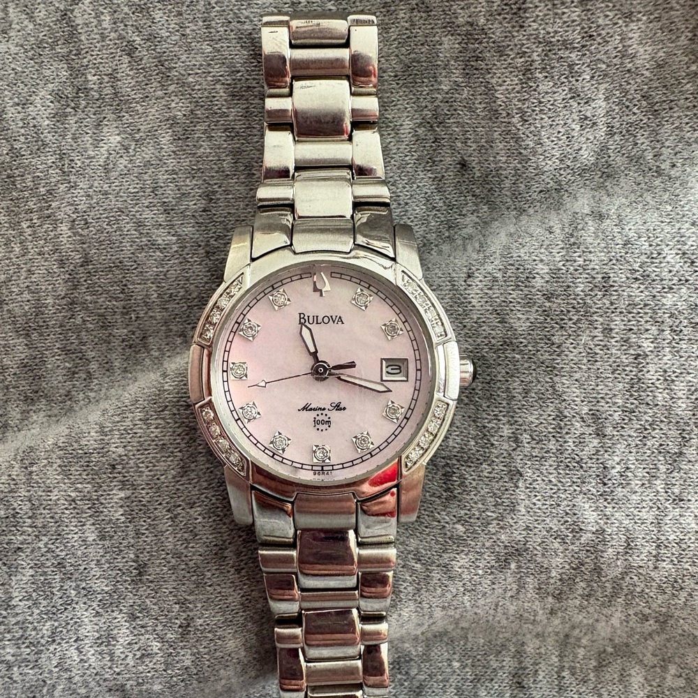 Bulova Marine Star 26 Diamonds Ladies Watch